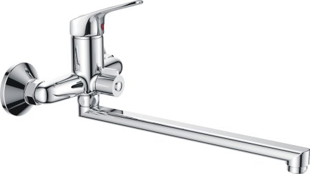 Смеситель для ванны длинный излив HAIBA HB2216-K 