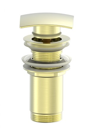 Донный клапан для раковины WONZON & WOGHAND, Брашированное золото (WW-88SS08-BG) 