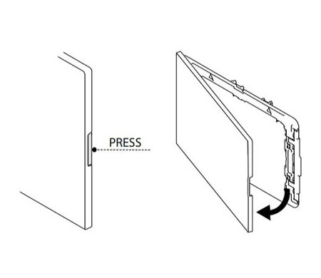Кнопка смыва OLI Glam Olipure 139178 белая матовая 
