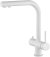 Смеситель для кухни с подключением фильтра и выдвижным изливом TIMO Saona 2356/16FL, белый 