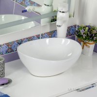 Раковина накладная MELANA mln-7138 Белая