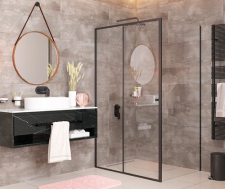 Душевой уголок WasserKRAFT Dill 61S17 профиль черный 