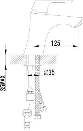 Смеситель для раковины Lemark Unit (LM4516C) 