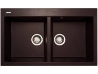 Мойка для кухни каменная Longran Amanda AMG 86x50 Марон