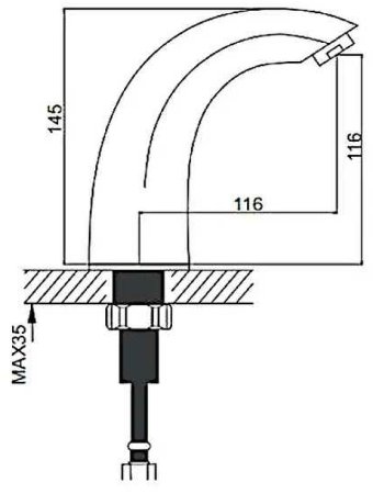 Смеситель для раковины Gappo G517 Хром 