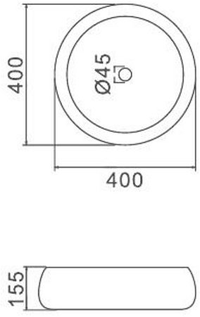 Раковина-чаша Gappo 40 GT103 Белая 