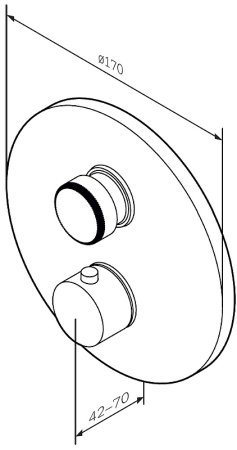 Смеситель для душа AM.PM Inspire 2.0 F50A75700 с термостатом Хром 