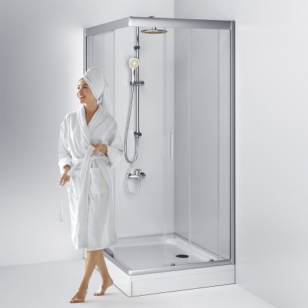 Душевой уголок AM.PM Gem 120x90 W90G-404-120290-MT профиль Хром матовый стекло прозрачное 