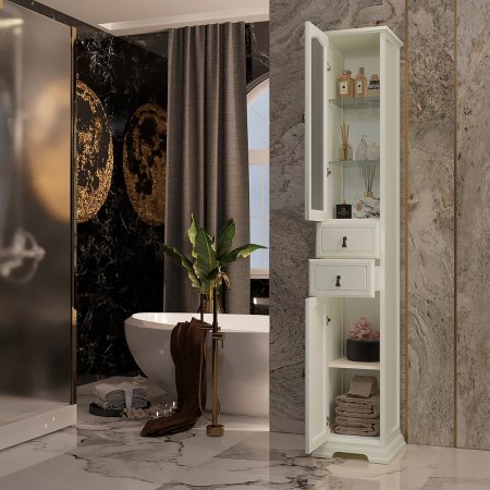 Шкаф пенал Opadiris Риспекто 30 L 00-00005829 Слоновая кость 