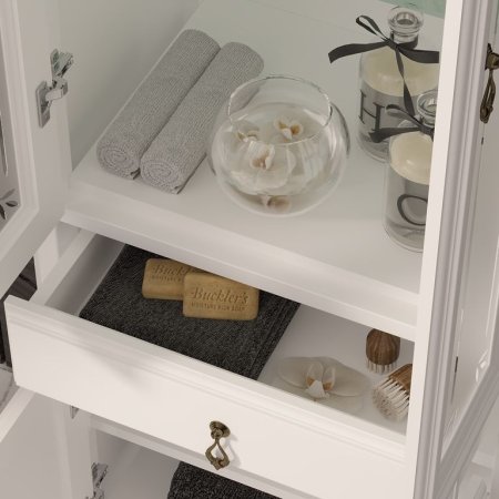 Шкаф пенал Opadiris Лоренцо 55 00-00001799 Белый 