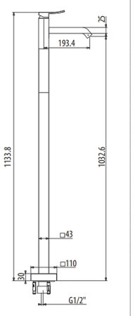 Смеситель для раковины Gattoni Ely 8809/88C0 Хром 