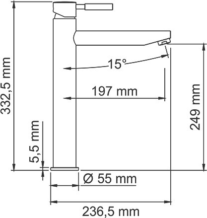 Смеситель WasserKRAFT Main 4103H для раковины 