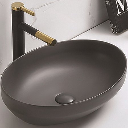 Раковина-чаша CeramaLux 50 78590MDH Серая матовая 