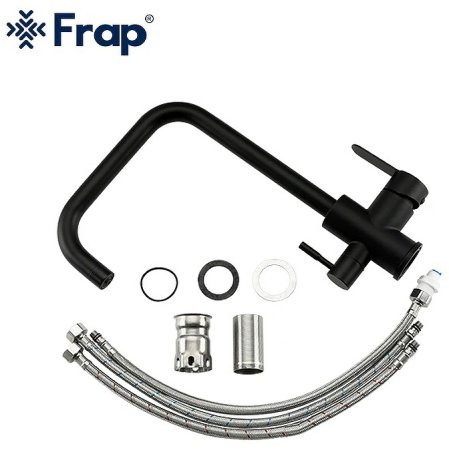 Смеситель для кухни Frap H801 F43801-6 Черный матовый 