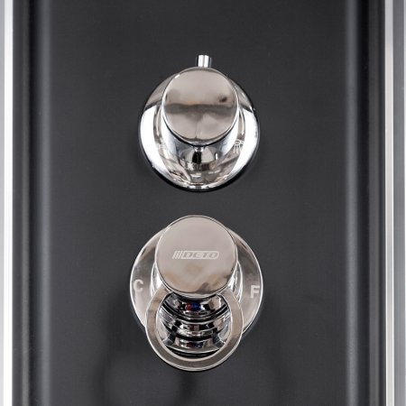 Душевая кабина Deto BМ4510 N без крыши BLACK 