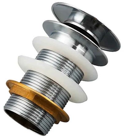 Донный клапан Frap F65-4 click-clack Хром 