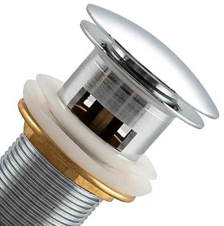 Донный клапан Frap F65-4 click-clack Хром 