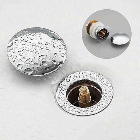 Донный клапан Frap F65-4 click-clack Хром 