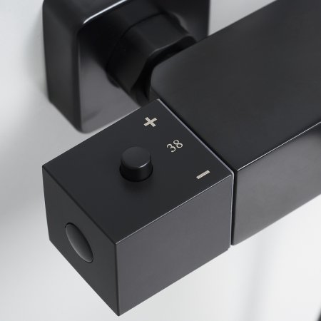 Душевая система WasserKRAFT A29901 с термостатом Черная матовая 