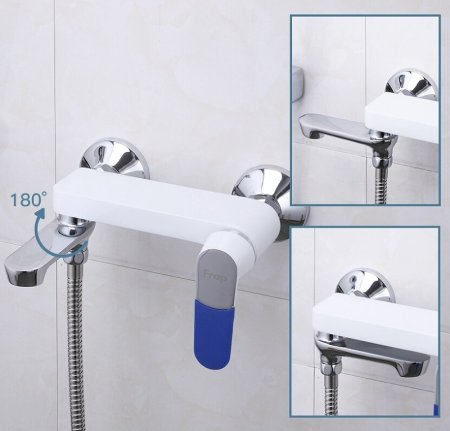 Смеситель для ванны Frap H34 F3234 Белый Хром 