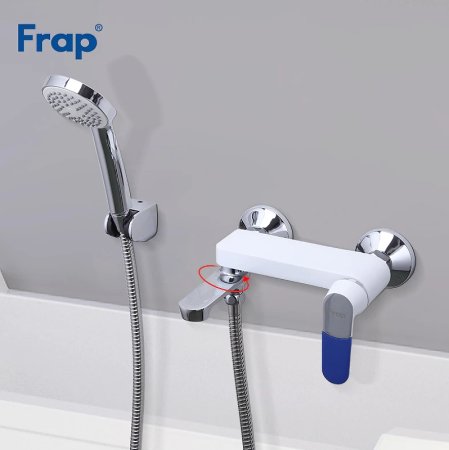 Смеситель для ванны Frap H34 F3234 Белый Хром 