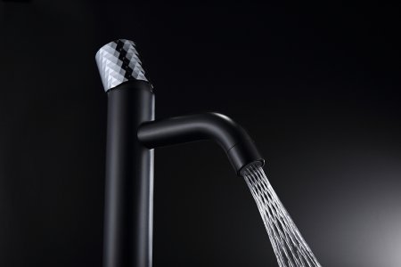 Смеситель для раковины Boheme Stick 122-BCR.2 Черный Хром 