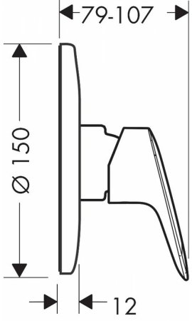 Смеситель для душа Hansgrohe Logis 71606000 Хром 