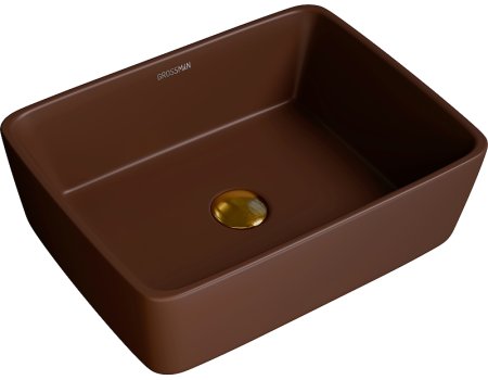 Раковина-чаша Grossman Color 48 GR-3016BRM Коричневая матовая 