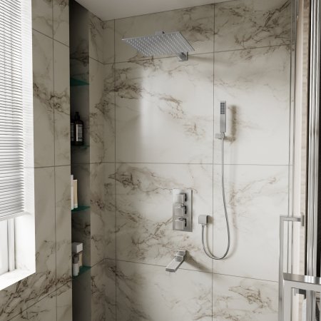 Душевая система D&K встраиваемая термостатическая с изливом Bayern.Liszt (DA2515601A04) 