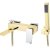 Смеситель для ванны Boheme Q 143-GCR.2 Золото Хром 