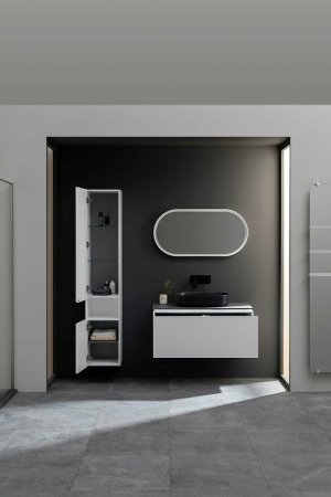 Шкаф пенал Allen Brau Infinity 35 L 1.21010.WM подвесной Белый матовый 