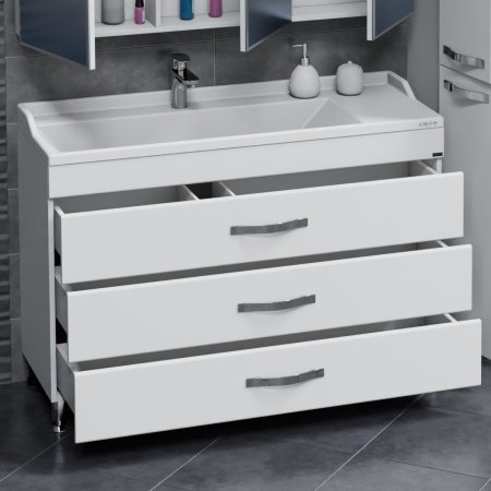 Тумба напольная Санта Виктория 120 с умывальником Sirius 120 