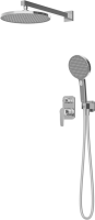Душевая система IDDIS Optima Home с тропическим и ручным душем, глянцевый хром (OPHSB02i67)