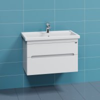 Тумба Санта Лондон 80 подвесная с умывальником Фостер 80