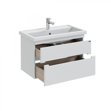 Тумба Санта Лондон 80 подвесная с умывальником Фостер 80 