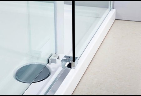 Душевая дверь Black&White Stellar Wind S218 120 2181200 профиль Хром стекло прозрачное 