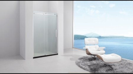 Душевая дверь Black&White Stellar Wind S218 120 2181200 профиль Хром стекло прозрачное 