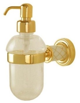 Дозатор для жидкого мыла Boheme Murano 10912-W-G Золото 