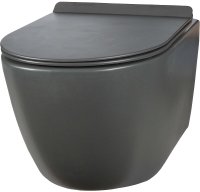 Унитаз Creto Logan L1 1001-003-L1GMAT подвесной Серый матовый с сиденьем Микролифт