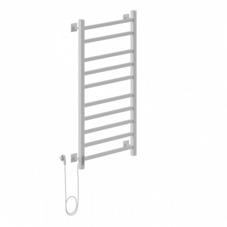 Полотенцесушитель Ника STEP-2 100/50 RAL9016 электрич.кабельны, белый матовый левый тэн 