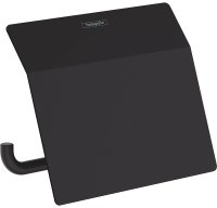 Держатель туалетной бумаги Hansgrohe AddStoris 41753670 с крышкой Черный матовый