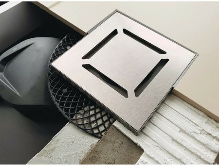 Душевой трап Berges Platz Norma 100x100 090158 с решеткой Хром матовый 