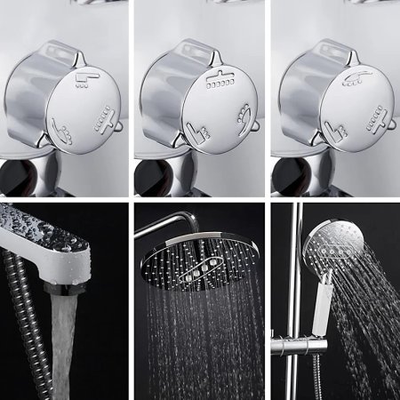 Душевая система Frap H49 F2449 Белая Хром 