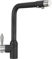 Смеситель Granula GR-2301 для кухонной мойки, графит