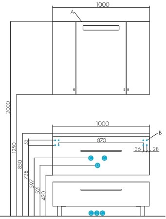 Зеркальный шкаф Aquaton Мадрид 100 1A111602MA010 с подсветкой Белый 