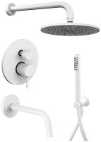 Душевая система Paffoni Light KITLIG019BO139 Белая матовая