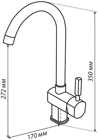 Смеситель для кухни Aquaton Лиам 1AX003FCXX240 Жемчуг 