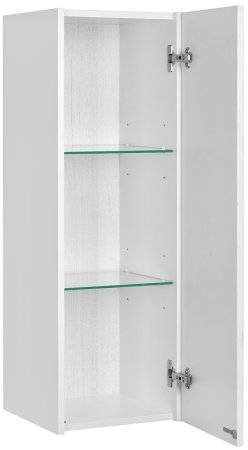 Подвесной шкаф Aquaton Сакура 33 R 1A220803SKW8R Ольха наварра Белый глянец 