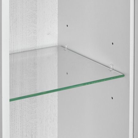 Подвесной шкаф Aquaton Сакура 33 R 1A220803SKW8R Ольха наварра Белый глянец 