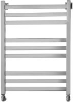 Полотенцесушитель водяной Energy Techno Style 800x500 форма лесенка плоская, квадратный профиль, нержавеющая сталь, нижнее/диагональное/боковое подключение 3/4", 830мм х560 мм, все для подключения в комплекте